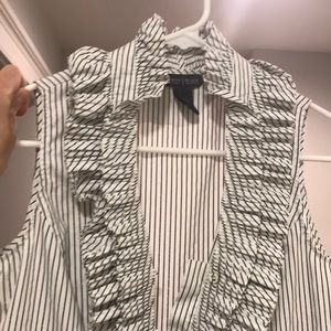 WHBM sleeveless button down size 4